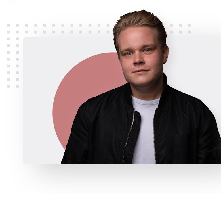 Portrait of freelance software developer Emil Rosenius