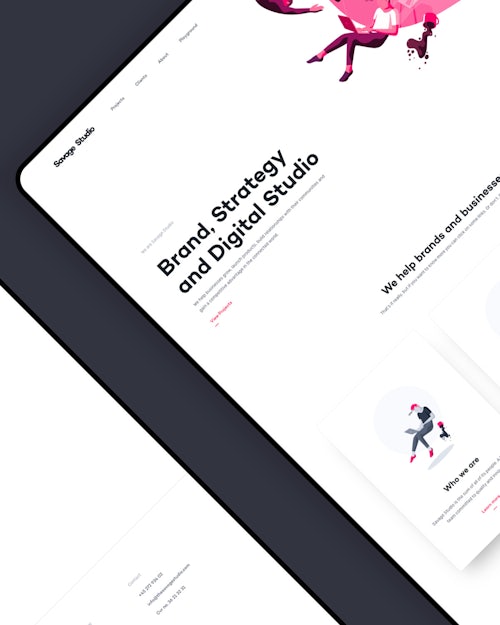 Design mockup of a project for Savage Studio by Emil Rosenius